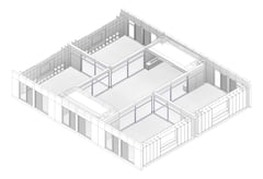 3D Documentation Image of HS101 GLS Hub 3 Modules