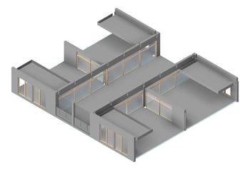 3D Presentation Image of HS305 Health and PE Learning Hub - Large 1of2