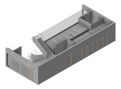 3D Presentation Image of HS400 Amenities & Services Hub Type 6