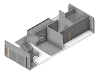 3D Presentation Image of HS400 Amenities & Services Hub Type 7