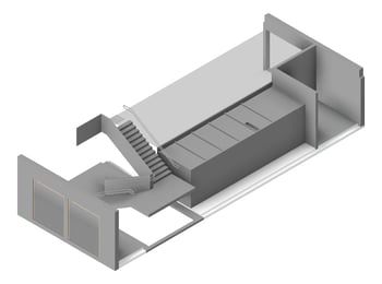 3D Presentation Image of HS400 Amenities & Services Hub Type 8