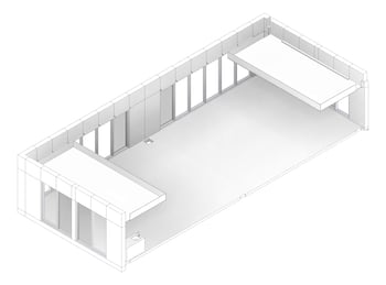 3D Documentation Image of HS202.01 Staff Study Hub Type 1 - (Distributed)