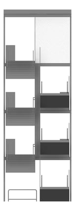 Front Image of HS/PS403.05 External Stair Type 2 - (Four Levels)