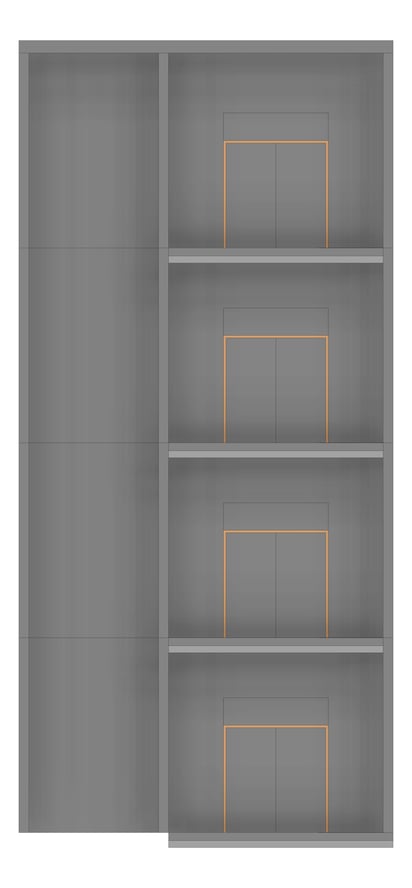 Front Image of HS/PS403.06 External Lift Type 2 - (Four Levels)