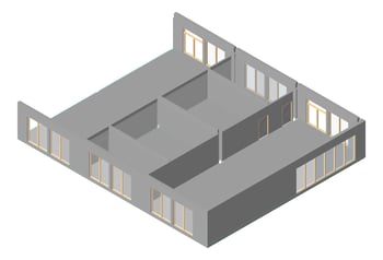 3D Presentation Image of HS305 Health and PE Learning Hub - Large 2of2
