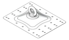 3D Shaded Image of FallProtection AnchorPoint SafetyLink RoofAnchors SurfaceLink