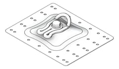3D Shaded Image of FallProtection AnchorPoint SafetyLink RoofAnchors SwivelAnchorKit