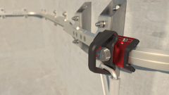 SHUTTLE - SCENE02.effectsResult.png Image of FallProtection RigidRail SafetyLink XRail FloorOverheadMount ConcealedFix