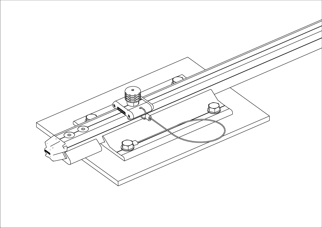 XRAIL-TR-045.png Image of FallProtection RigidRail SafetyLink XRail End Plunger