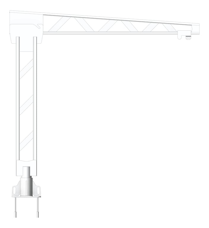 Front Image of FallProtection DavitBase SafetyLink FastFit FloorMount Fixed