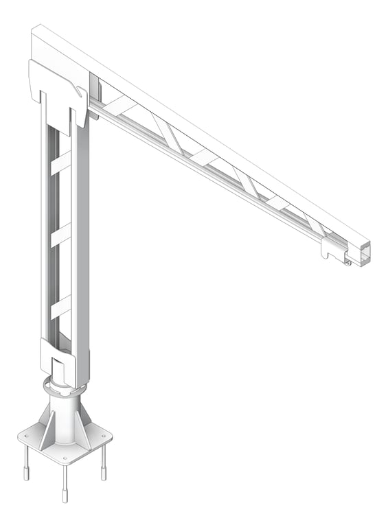 FallProtection DavitBase SafetyLink FastFit FloorMount Raised