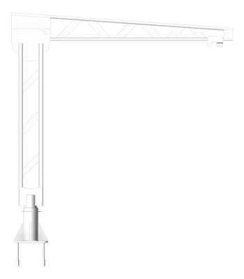 Front Image of FallProtection DavitBase SafetyLink FastFit FloorMount Raised