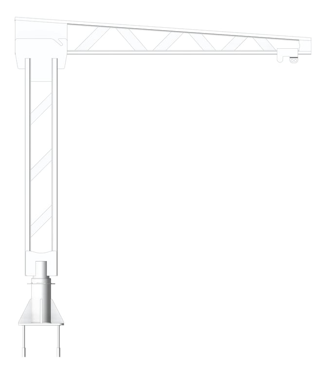 Front Image of FallProtection DavitBase SafetyLink FastFit FloorMount Raised