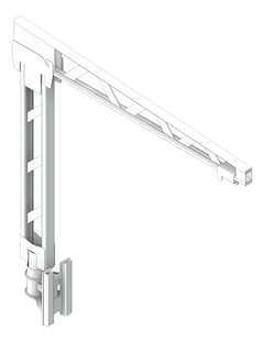 3D Shaded Image of FallProtection DavitBase SafetyLink FastFit WallMount