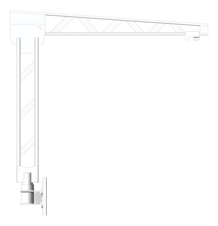 Front Image of FallProtection DavitBase SafetyLink FastFit WallMount