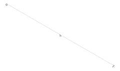 3D Shaded Image of FallProtection Lifeline SafetyLink FrogLine Horizontal FloorMount