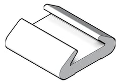 3D Shaded Image of FallProtection RigidRail SafetyLink XRail Bracket ConcealedFix