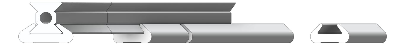 Left Image of FallProtection RigidRail SafetyLink XRail Corner FloorOverheadMount ConcealedFix