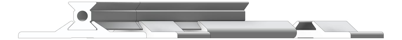 Left Image of FallProtection RigidRail SafetyLink XRail Corner FloorOverheadMount SideFix