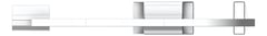 Front Image of FallProtection RigidRail SafetyLink XRail Corner WallMount OffsetFix External