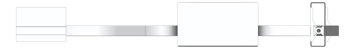 Left Image of FallProtection RigidRail SafetyLink XRail Corner WallMount OffsetFix External