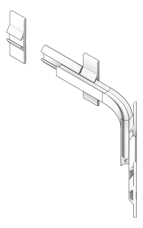Navigate to FallProtection RigidRail SafetyLink XRail Corner WallMount SideFix Internal