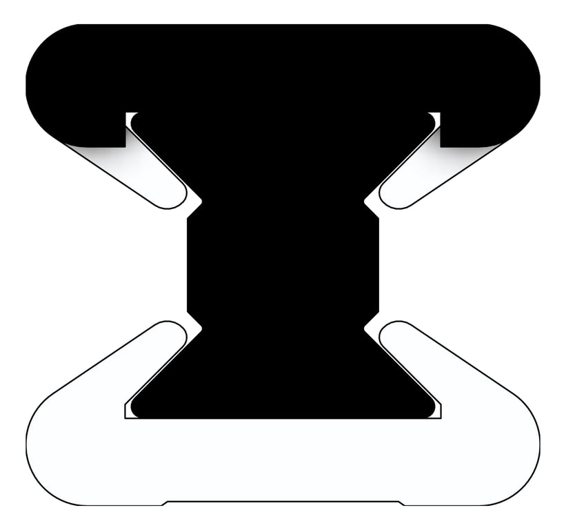 Left Image of FallProtection RigidRail SafetyLink XRail End Fixed