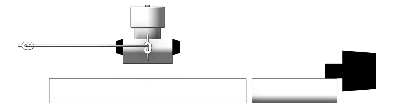 Front Image of FallProtection RigidRail SafetyLink XRail End Plunger