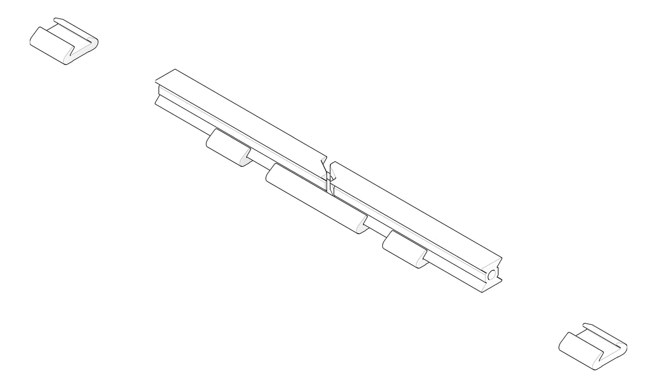 3D Documentation Image of FallProtection RigidRail SafetyLink XRail ExpansionJoin