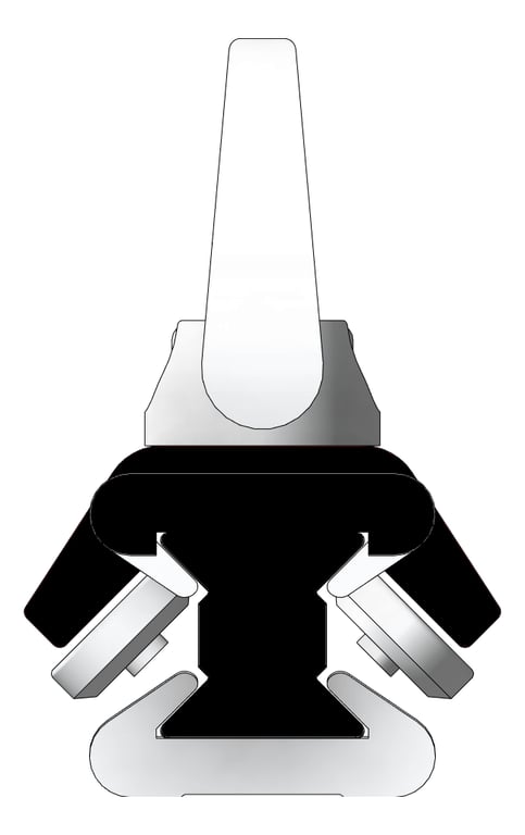 Left Image of FallProtection RigidRail SafetyLink XRail FloorOverheadMount ConcealedFix