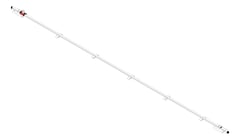 3D Shaded Image of FallProtection RigidRail SafetyLink XRail FloorOverheadMount SideFix