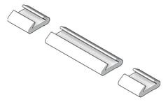 3D Shaded Image of FallProtection RigidRail SafetyLink XRail Join