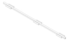 3D Shaded Image of FallProtection RigidRail SafetyLink XRail OffsetFix