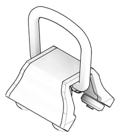 3D Documentation Image of FallProtection RigidRail SafetyLink XRail Shuttle