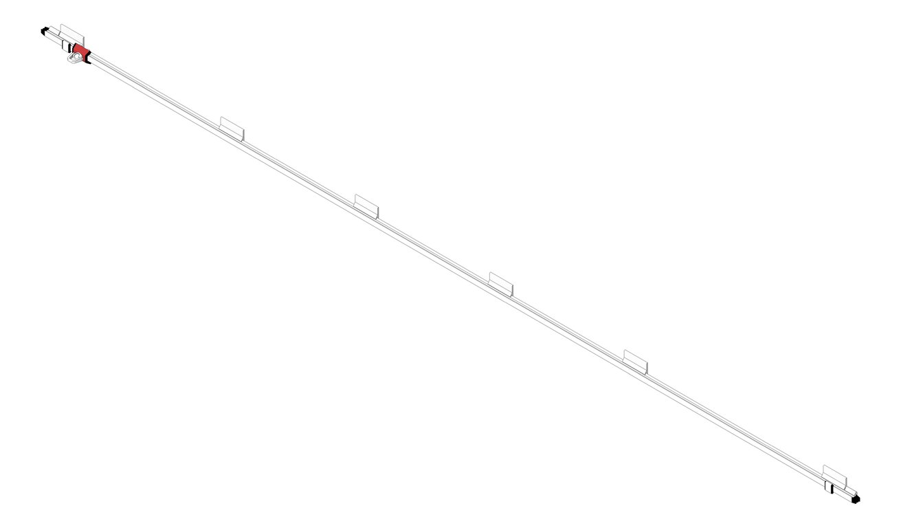 Navigate to FallProtection RigidRail SafetyLink XRail WallMount OffsetFix