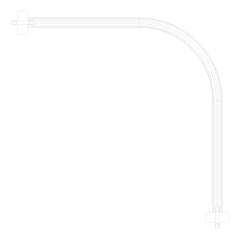 Plan Image of FallProtection RigidRail SafetyLink XrailUltra Corner OverheadFix