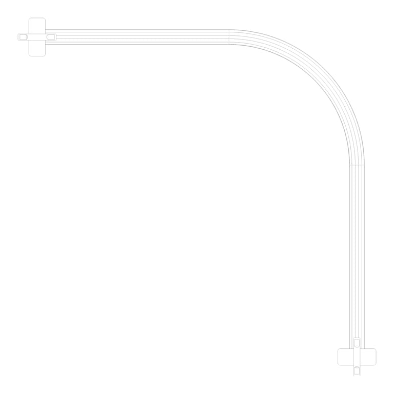 Plan Image of FallProtection RigidRail SafetyLink XrailUltra Corner OverheadFix
