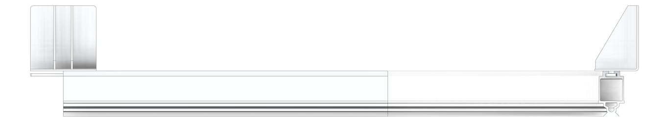 Front Image of FallProtection RigidRail SafetyLink XrailUltra Corner WallMountFix