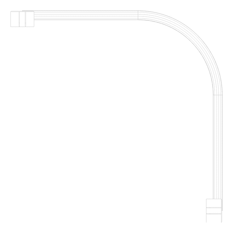 Plan Image of FallProtection RigidRail SafetyLink XrailUltra Corner WallMountFix