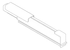 3D Documentation Image of FallProtection RigidRail SafetyLink XrailUltra EndGate