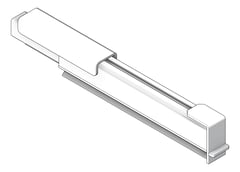 3D Shaded Image of FallProtection RigidRail SafetyLink XrailUltra EndGate