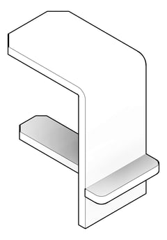 3D Documentation Image of FallProtection RigidRail SafetyLink XrailUltra End
