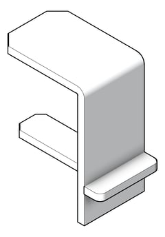 3D Shaded Image of FallProtection RigidRail SafetyLink XrailUltra End