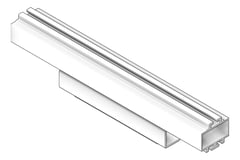 3D Shaded Image of FallProtection RigidRail SafetyLink XrailUltra Join LongSpan