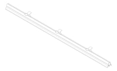 3D Documentation Image of FallProtection RigidRail SafetyLink XrailUltra OverheadFix