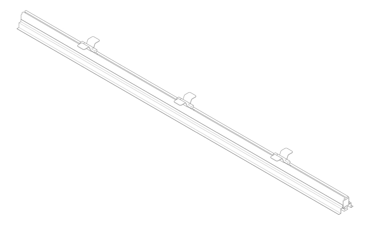 3D Documentation Image of FallProtection RigidRail SafetyLink XrailUltra OverheadFix