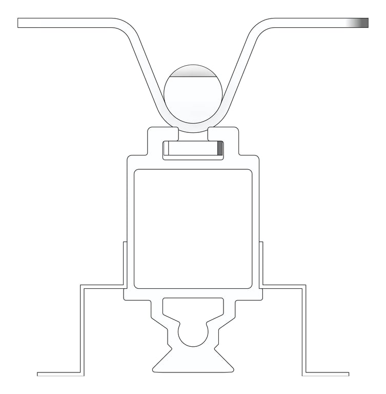 Left Image of FallProtection RigidRail SafetyLink XrailUltra OverheadFix