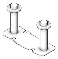 3D Shaded Image of FallProtection RigidRail SafetyLink XrailUltra Socket CastIn