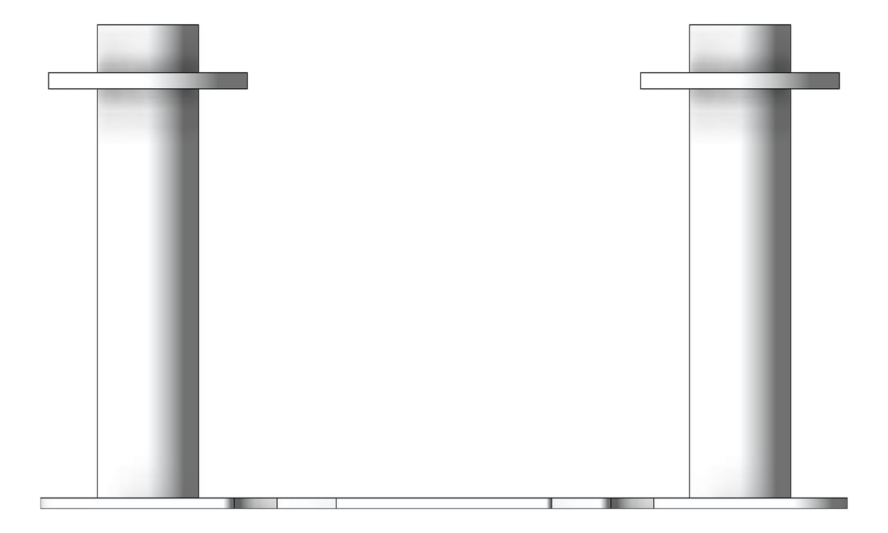 Front Image of FallProtection RigidRail SafetyLink XrailUltra Socket CastIn