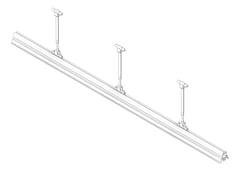 3D Shaded Image of FallProtection RigidRail SafetyLink XrailUltra SuspendedFix